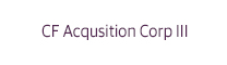 CF Finance Acquisition Corp. III